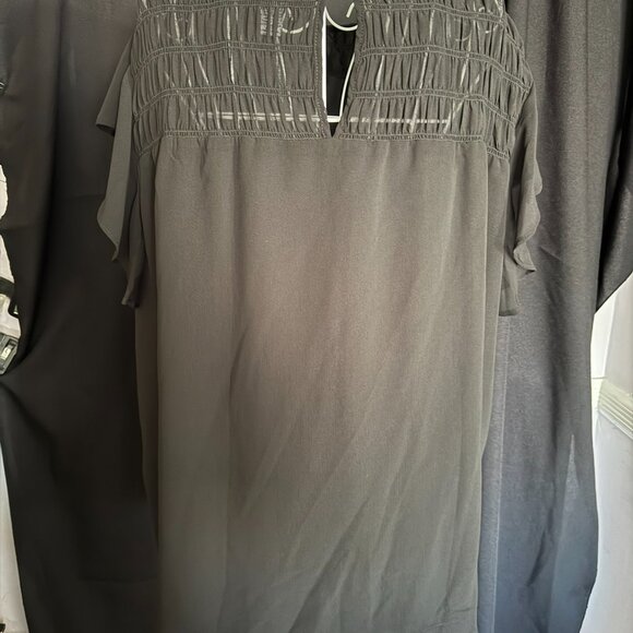 Black Short Sleeve Blouse - NWOT - Picture 2 of 5